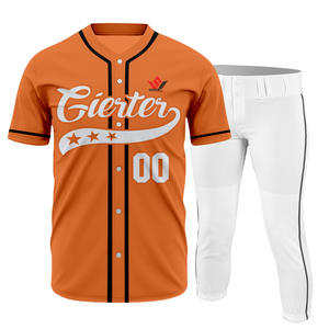 Maillot de baseball rouge personnalisé pour hommes et ensemble de pantalon blanc à manches courtes, anti-humidité, sublimé, nom de l'équipe 00, uniforme sportif - Product Image 6