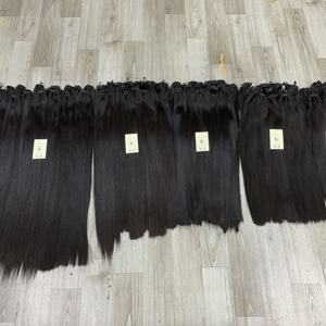 Envío rápido Cabello vietnamita doble dibujado Cabello virgen Cabello humano de hueso negro natural Paquete recto de fábrica - Product Image 3