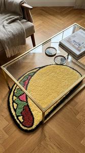 Alfombra de Lana Hecha a Mano con Diseño de Comida, Antideslizante, de Forma Regular, Personalizada y de Primera Calidad, para Sala de Estar o Dormitorio - Product Image 4