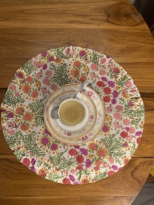 Cream Poly Cotton Floral Design <b>Table</b> <b>Runner</b> <b>Dining</b> <b>Table</b> Decor Washable for Home Party Wedding - Product Image 5