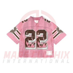 Último Diseño de Camisetas de Fútbol Americano con Logotipo Juvenil, Camiseta de Fútbol Americano de Malla de Alta Calidad para Uso en Equipo - Product Image 4
