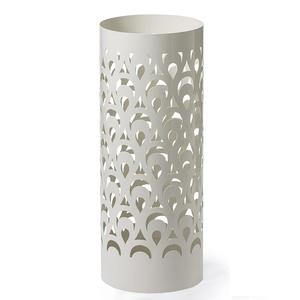 Porte-parapluies géométrique moderne en métal découpé, finition noire thermolaquée, organisateur d'entrée en fer pour commande en gros - Product Image 3