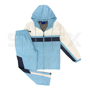 Conjunto Deportivo Personalizado OEM de Verano, Sudadera con Bordado, Chaqueta Cortavientos, Pantalones de Nailon, Shorts, Traje Deportivo para Hombre - Product Image 1