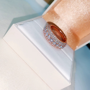 Bubble Full Band <b>Ring</b> 5 Row Eternity <b>Ring</b> GRA 925 Solid Silver Moissanite <b>Ring</b> Iced Out <b>Men</b> Diamond <b>Ring</b> Iced Out Jewelry - Product Image 6