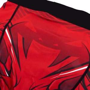 Pantalones Cortos de Compresión para Hombre, Estampado de Tigre Rojo, Spandex y Poliéster, Secado Rápido, Deportivos, Cintura Media, Cierre Elástico - Product Image 3