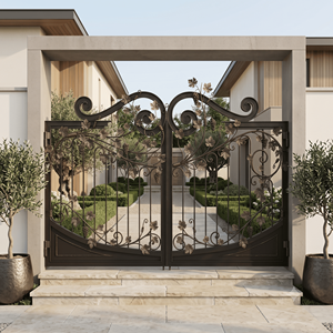 Puerta de Hierro Forjado Resistente a la Oxidación, Galvanizada en Caliente de Alta Calidad, Recubierta de Vinilo, Fácil de Montar, Ecológica y Personalizable - Product Image 5