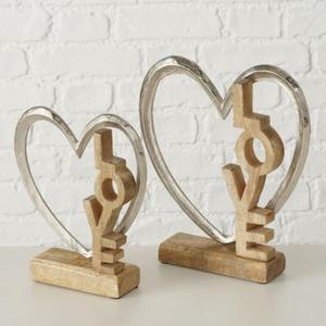 <b>Wooden</b> Heart Key Decorative Objects <b>Rustic</b> Tabletop Home Decoration Customizable Slogan Designs Table Accent Pcs Home Decor - Product Image 1