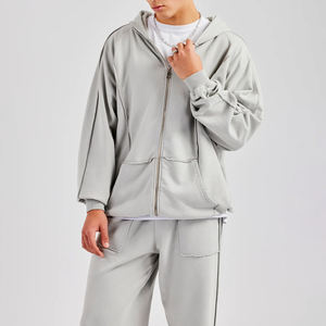 Wholesale High Quality With Pockets Blank Zipper <b>Hoodies</b> Custom Unisex Custom Men Fleece <b>Thermal</b> <b>Hoodies</b> With OEM Serviced - Product Image 1