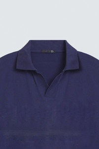 Polo Navideño Verde para Hombre con Estampado de Reno y Copo de Nieve, Manga Corta, Casual, Transpirable, de Poliéster Tejido - Product Image 4