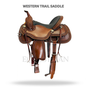 Western Trail Saddle Horse Riding Saddle Equestrian <b>Equipment</b> - Product Image 2