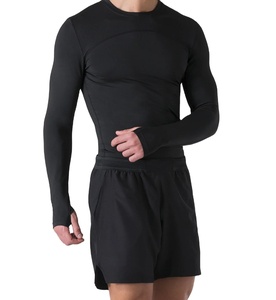 Unisex Long Sleeve Rash Guard | Breathable Moisture-Wicking Spandex/Polyester 220g Fabric <b>for</b> MMA BJJ & Workout Gear - Product Image 1