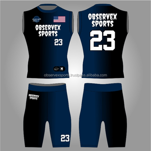 Tenues de football américain 7v7 à compression ajustée, conçues sur mesure, ensembles de maillots de flag football 7on7 - Product Image 1