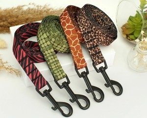 Premium Heavy Duty Eco-Friendly 100% Cotton <b>Dog</b> <b>Leash</b> with Animal Pattern Modern Style and Bowknot Decoration - Product Image 1
