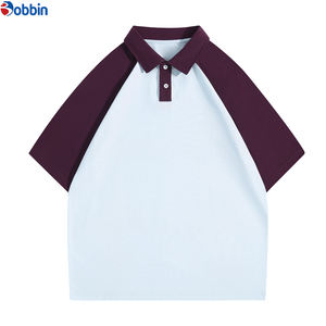 Camisas Polo para Hombre, 100% Algodón, Diseño Color Block, Camiseta Polo para Hombre, Verano, Moderna, Holgada, Casual, Manga Corta, Cuello Camisero - Product Image 3