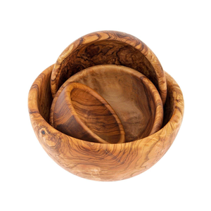 Bol en bois naturel écologique poli au design classique, logo personnalisé, bol en bois de bambou pour enfants, bols à salade et à dîner pour la table - Product Image 4