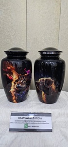 Brass American Style High Quality <b>Dog</b> Pet <b>Urn</b> Available in All Sizes - Product Image 6