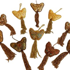 Adornos Colgantes de Lujo Hechos a Mano con Hilo Metálico, Terciopelo Sintético y Bordado Zardozi, Forma Personalizada, para Festivales/Navidad - Product Image 5