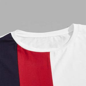 T-shirt d'été musclé à manches courtes et col rond avec logo personnalisé pour hommes T-shirt skinny à coupe ajustée OEM pour tout-petits en tricot à impression par sublimation - Product Image 2