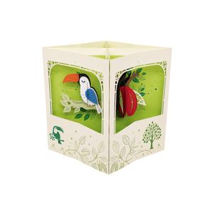 Tarjeta 3D Pop-Up Decorativa, Caja Pop-Up con Cuatro Animales, Decoración Personalizada Hecha a Mano, Tarjeta de Felicitación Temática, Decoración de Tarjeta de Felicitación Pop-Up - Product Image 1