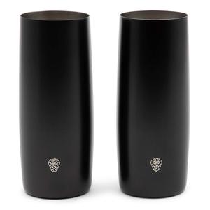 Vasos de cóctel de acero inoxidable, vaso con acabado pulido mate, diseño moderno ecológico, taza de vino, juego de tazas de regalo, dos piezas - Product Image 4