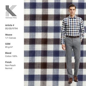 Camisas y Sobrecamisas de Tela Teñida con Hilo de Alta Calidad, Tela para Camisas Teñida con Hilo - Product Image 1