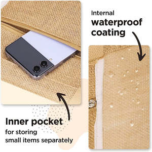 Sac de courses en toile de jute imprimée pour événements promotionnels et d'entreprise - Product Image 4