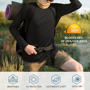 เสื้อตกปลาออกแบบเองพร้อมโลโก้ แขนยาวสำหรับผู้ชาย เสื้อผ้ากีฬากลางแจ้งคุณภาพสูง ป้องกันแสงแดด เหมาะสำหรับใส่ตกปลา - Product Image 3