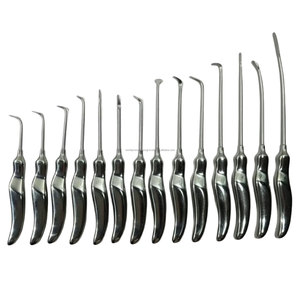 Kit de 14 instruments de chirurgie plastique pour lifting des sourcils endoscopique, désection et élévations, instruments manuels en acier inoxydable pour microchirurgie ORL, certifié CE - Product Image 1