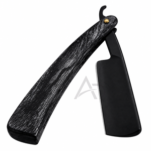 <b>Straight</b> Cut Throat <b>Razor</b> With Pakka Wood Handle Stainless Steel Sharp Professional Grooming Tool Custom Logo - Product Image 6