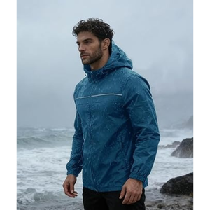 OEM Custom Man Jackets Outdoor Windbreaker Waterproof Casual Lightweight Wind Breaker Jacket Men - Product Image 3