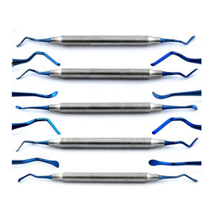 Ensemble d'élevateurs périosteaux manuels chirurgicaux dentaires de qualité supérieure pour sinus lift, en acier inoxydable allemand avec revêtement en plasma argenté et poignée ergonomique - Product Image 2