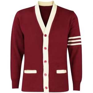 Concevez vos propres cardigans en laine/cachemire de qualité supérieure, à col en V, décontractés et tricotés - Product Image 1
