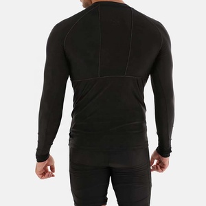 PIHA SPORTS Men's Women Fitness Gym Shirts 2022 Spandex/Polyester Solid Anti-Bacterial Quick Dry Thermal <b>Compression</b> Base Layer - Product Image 2