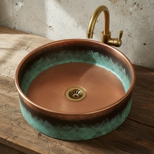 copper <b>basin</b> ergonomic design copper sink practical luxury copper <b>basin</b> functional decor copper sink utility design copper - Product Image 5