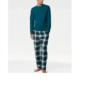 New Arrivals Superior Quality Men's Slim Fit <b>Plaid</b> Flannel Joggers Casual Night Wear <b>Trouser</b> Lightweight Winter for Adults Boys - Product Image 2