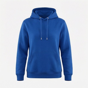 Custom French Terry Embroidery Plain Cropped Cotton Breathable <b>Pullover</b> Hoodie <b>Men</b> Women Activewear Premium Apparel Top - Product Image 1