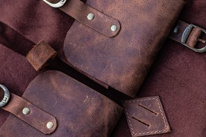 กระเป๋าเป้สะพายหลังหนังแท้ผ้าแคนวาส น้ำหนักเบา กันน้ำ สำหรับเดินทาง ใส่แล็ปท็อป ปิดซิป ปรับแต่งได้ตามต้องการ OEM LCB-0010 - Product Image 3