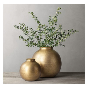 Vase à fleurs décoratif en aluminium de qualité supérieure avec finition antique pour un style intérieur luxueux et des cadeaux - Product Image 5