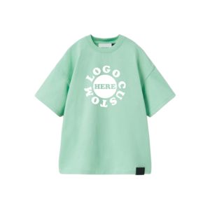 Camisetas de algodón 100% sólido de marca privada para niños, ropa de verano para bebés, niños pequeños, niños y niñas, camiseta de manga corta para niños - Product Image 1