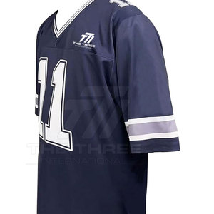 Servicio OEM, Jersey de Fútbol Americano de Manga Corta, Impreso, Transpirable, Ecológico, Tejido que Absorbe la Humedad, Ropa Deportiva - Product Image 4
