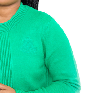 Cardigan en tricot vert pour femme, style veste-pull, à manches longues, boutonné sur le devant, élégant, décontracté, vêtement d'extérieur tendance, doux et chaud - Product Image 3