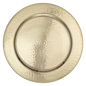 จานรองโลหะทรงกลมสำหรับโรงแรม ร้านอาหาร และบริการจัดเลี้ยง - Product Image 4