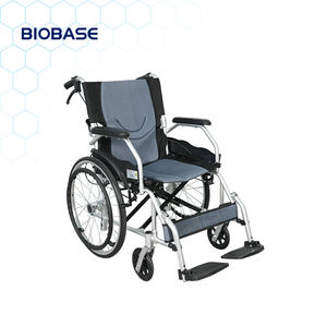 Sedia a Rotelle Manuale BIOBASE con Doppio Freno, Strumento Mobile per Riabilitazione Domestica, Trasporto e Trattamento Medico - Product Image 1