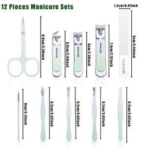 <b>Nail</b> Clipper Kit Stainless Steel <b>Nail</b> File <b>Scissors</b> <b>Nail</b> Clipper Travel Grooming Kit Manicure & Pedicure Set With PU Case - Product Image 6