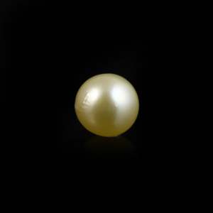 Perle dorée lâche de 3,82 carats, pierre précieuse de luxe pour bijoux fins - Product Image 1