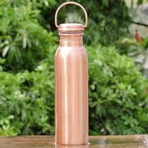 Copper Water <b>Bottle</b> 1L Portable Minimalist Design for Travel - Product Image 6