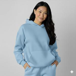 Sudadera con Capucha Oversize Personalizable al por Mayor con Logo Impreso para Mujer, Sudadera Lisa de Forro Polar Grueso, Novedad Casual para Mujer - Product Image 6