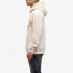 เสื้อฮู้ดดี้ผู้ชายไซส์ใหญ่พิเศษสั่งทำพิเศษ พร้อมลายปักดาวสีชมพูด้านหน้า ผ้าฝ้ายเฟรนช์เทอร์รี่ สวมใส่สบายๆ ในฤดูใบไม้ร่วง - Product Image 3