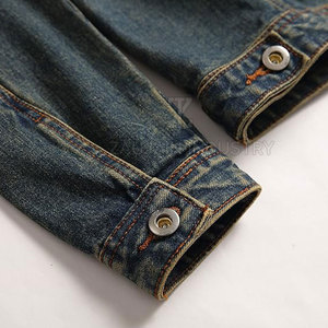 Veste en jean pour homme sur mesure, vente en gros, meilleure qualité, prix abordable, veste en jean pour homme OEM, veste en jean pour homme tendance - Product Image 3