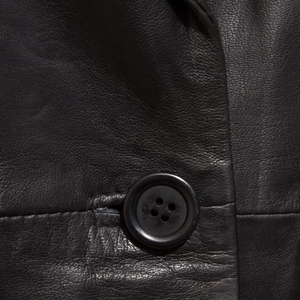 Custom Logo Design Ladies Biker Genuine Sheepskin Leather Jacket Waterproof Filled Breathable All Seasons Cotton Lined - Product Image 6